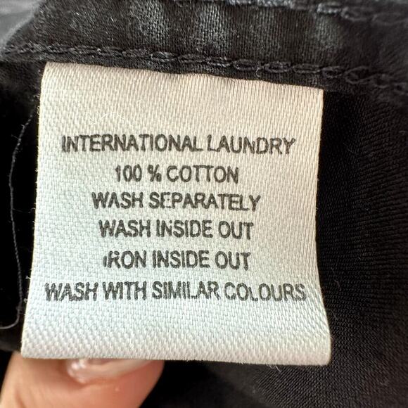 International Laundry Men’s Black Button Up 2XL Cotton Dressy Office Night Out - Picture 6 of 8